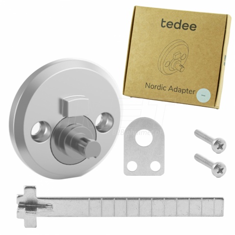 Adapter Nordic do drzwi 40-100mm. srebrny TEDEE 